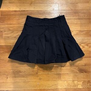 Navy blue Pleated Skirt